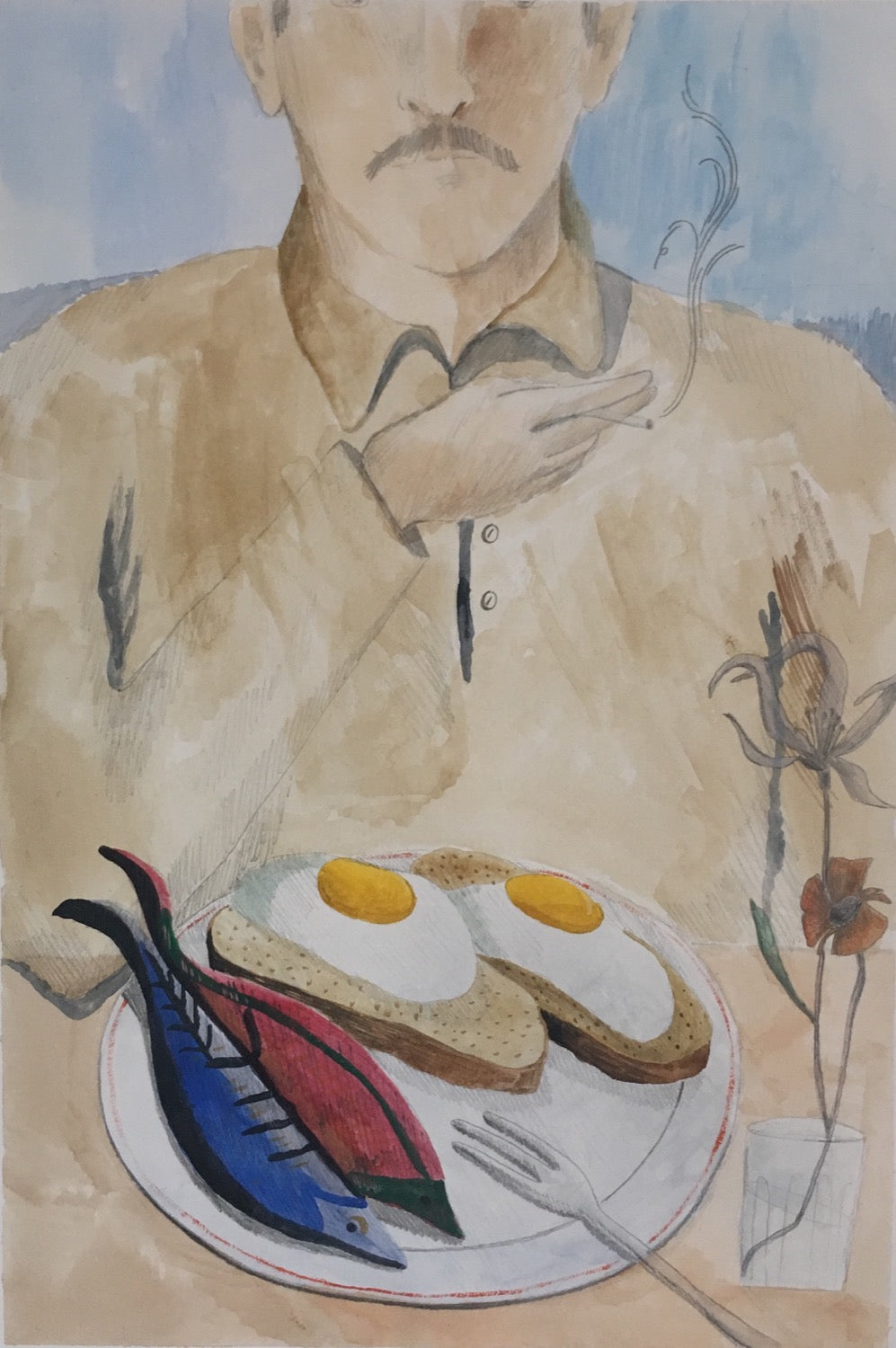 Fishermans Breakfast | James Owens | Original Artwork | Partnership Editions