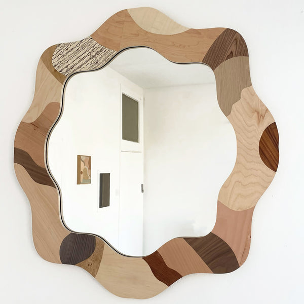 Large Round Curve Mirror
