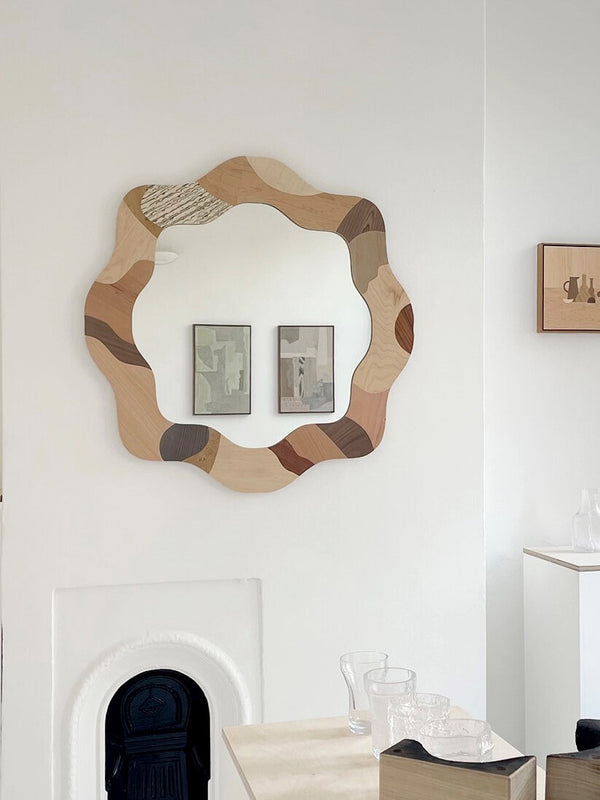 Large Round Curve Mirror