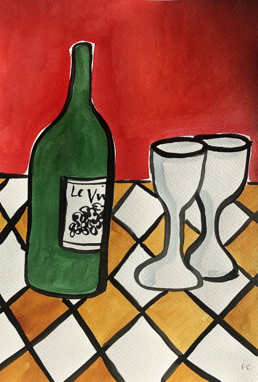 Le Vin | Frances Costelloe | Original Artwork | Partnership Editions