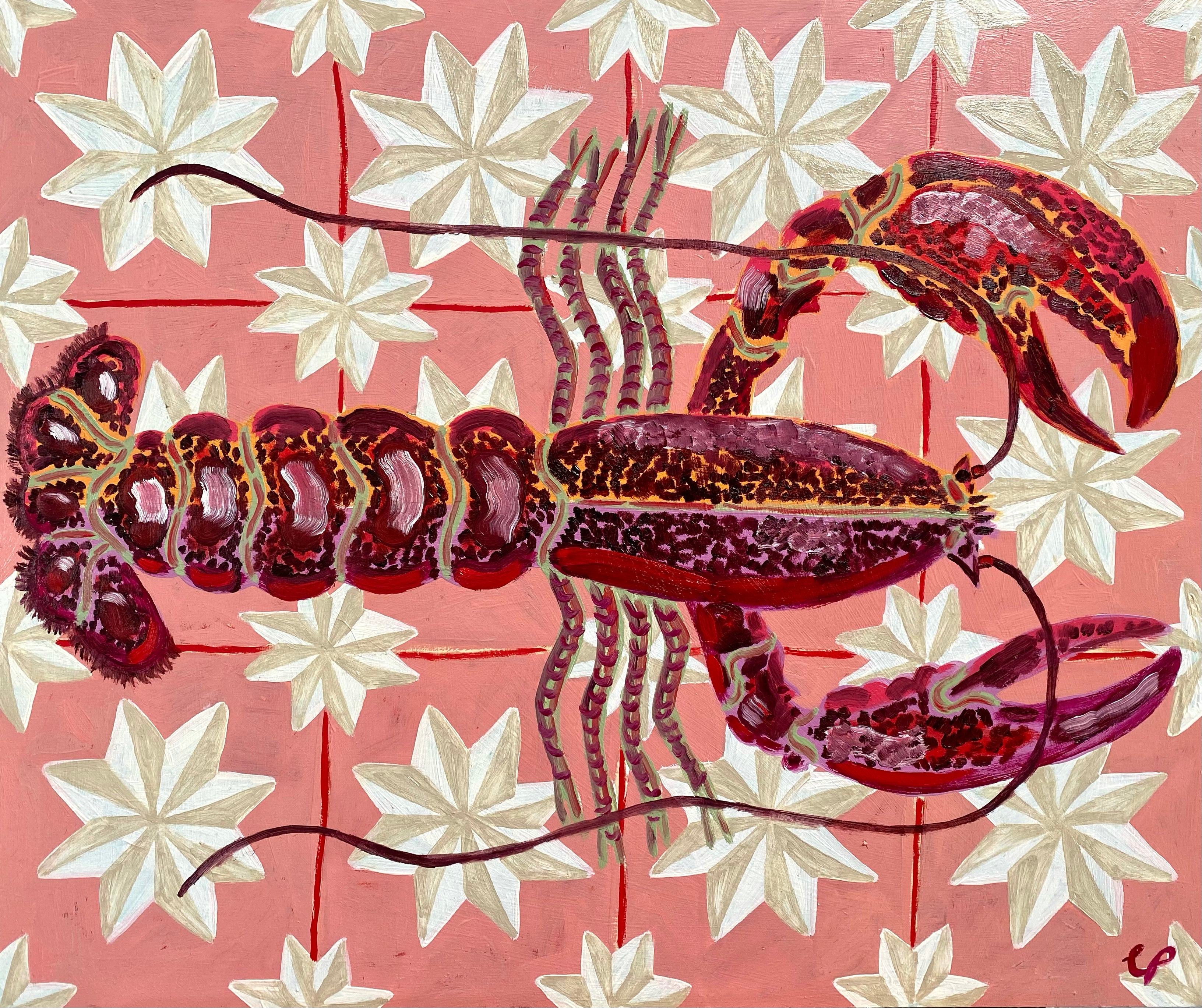 Lobster with Moroccan Stars (Framed)
