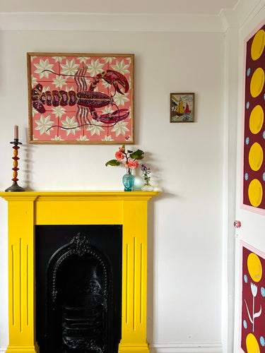 Lobster with Moroccan Stars (Framed)