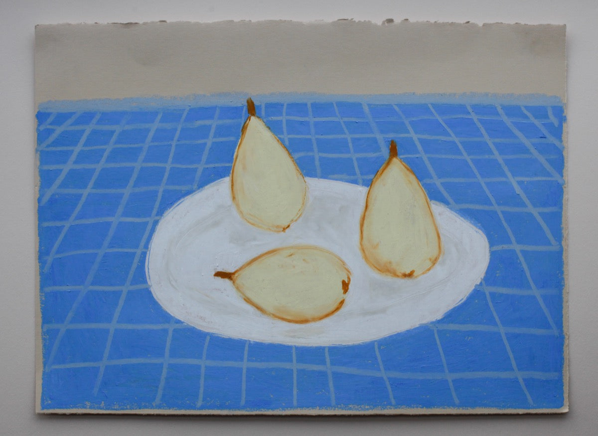 Three Pears on a Plate