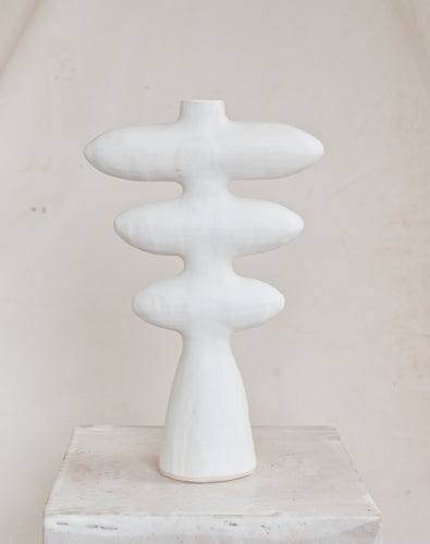 Original ceramic sculpture by rising artist Noe Kuremoto. 
