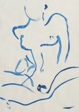 Load image into Gallery viewer, Nude in blue wash 3 | Alexandria Coe | Original Artwork | Partnership Editions