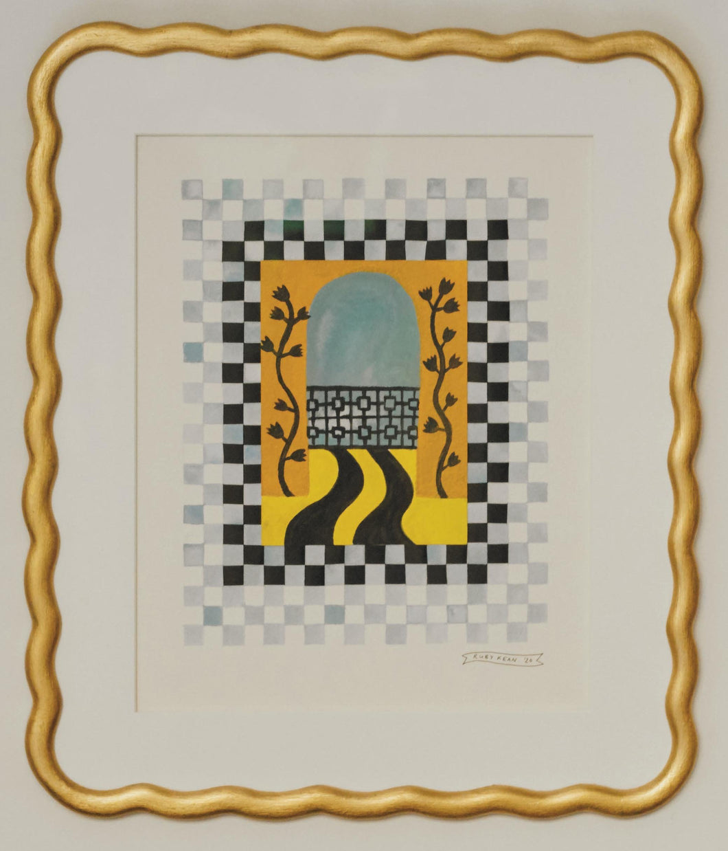 Checkerboard Window iv | Ruby Kean | Original Artwork | Partnership Editions