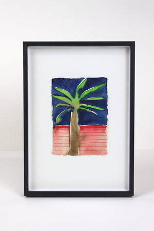 Palm Tree Pink and Navy