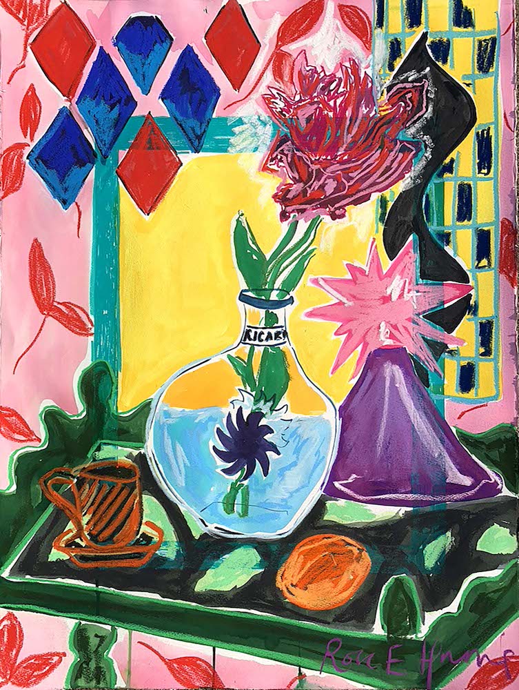 Pastis and Parrot Tulips | Rose Electra Harris | Original Artwork | Partnership Editions