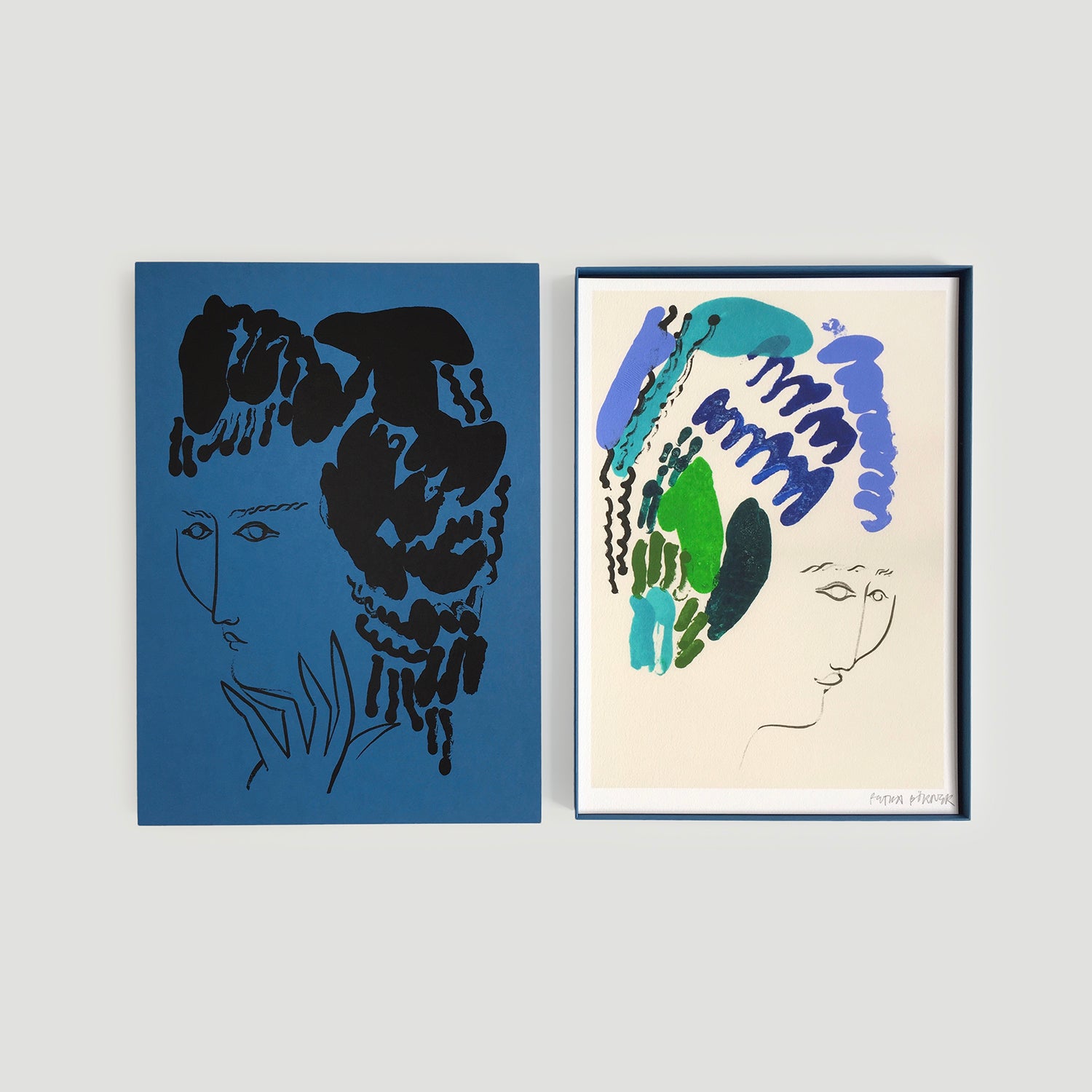 Petras Turban Ladies - Starling Blue Collectors Box