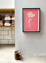 Load image into Gallery viewer, FRAMED Pink Balloon Print