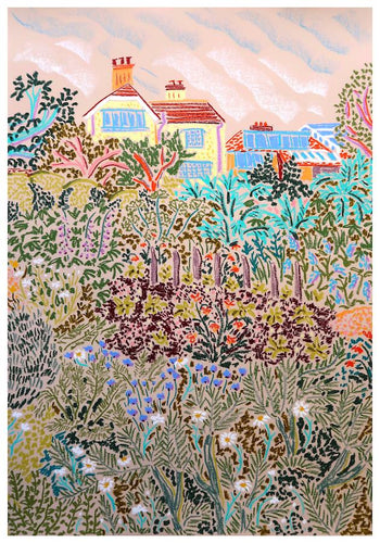 Planting Lettuce and Daisies | Camilla Perkins | Original Artwork | Partnership Editions
