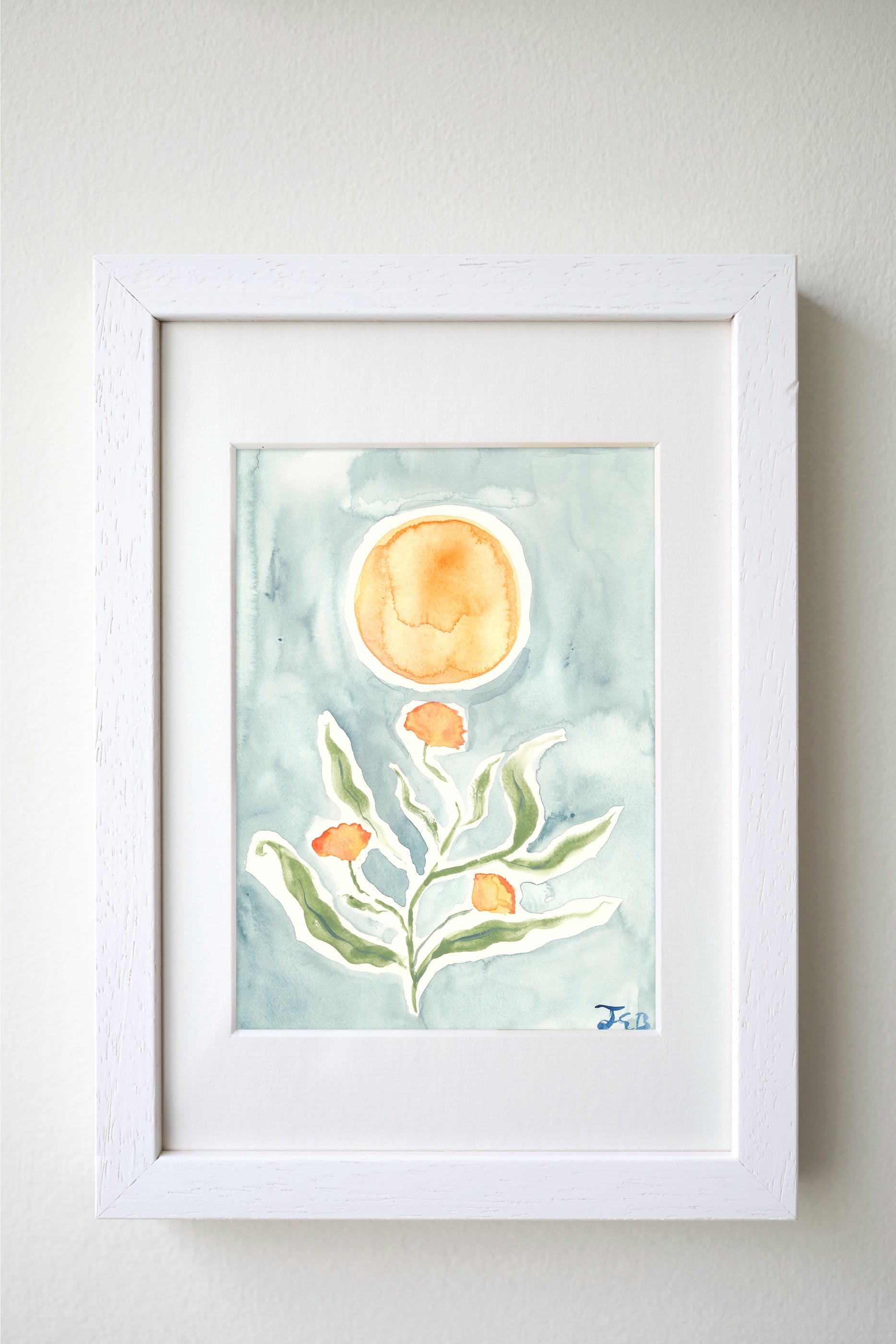 Marigolds In Winter Light Print