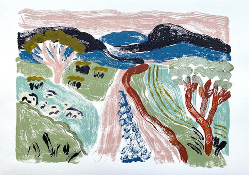 South Downs Way | Camilla Perkins | Limited Edition Monoprint
 | Partnership Editions