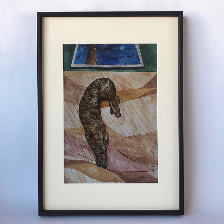Sleeping Greyhound | James Owens | Original Artwork | Partnership Editions