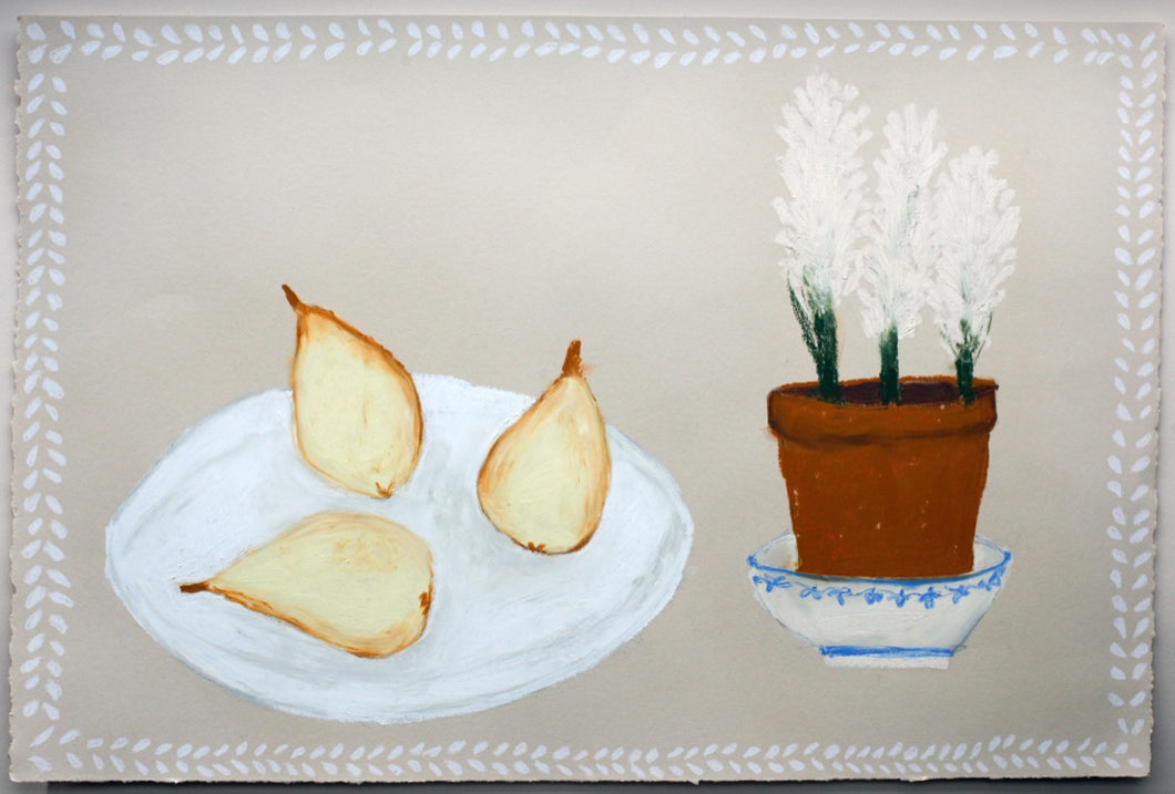 Still Life with Hyacinth and Plate of Quinces