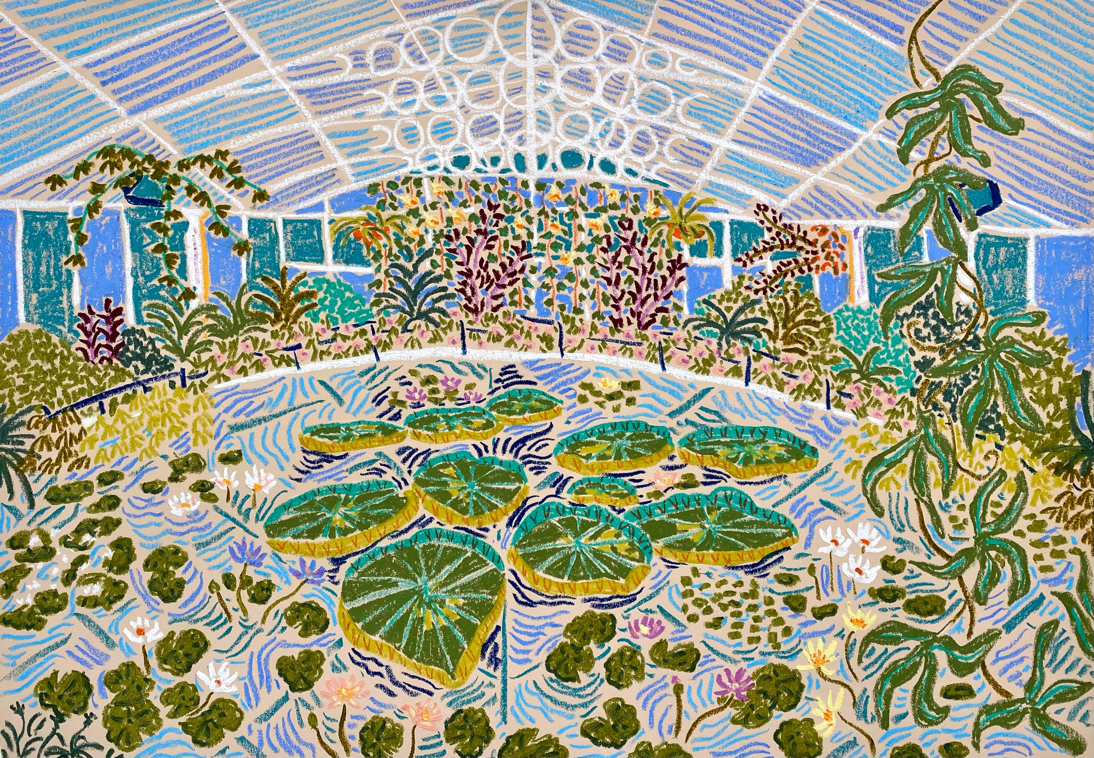 The Water Lily House (Framed)