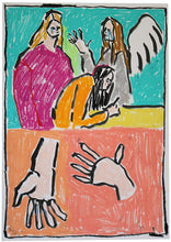 Load image into Gallery viewer, The Hand Models | Isabella Cotier | Indian Ink and Oil Pastel | Partnership Editions