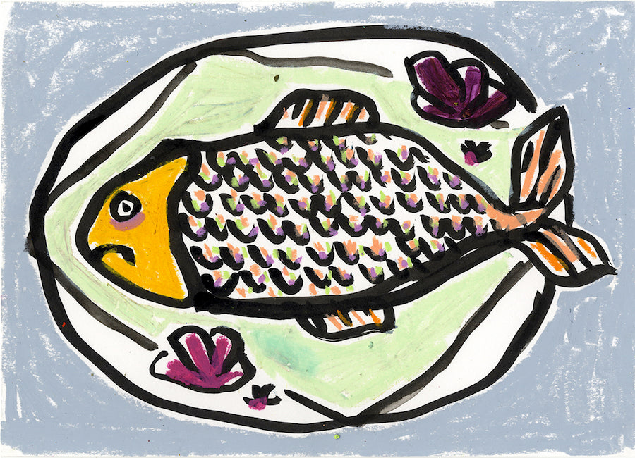 The Sea Food Menu | Isabella Cotier | Original Artwork | Partnership Editions