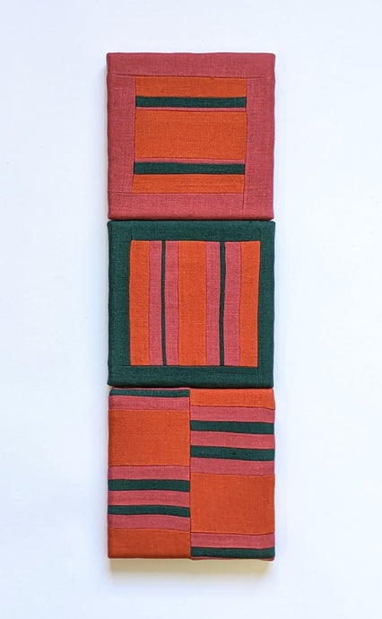 Tiles (navy, red, sea green and dark orange)  Catherine-Marie Longtin for  Partnership Editions