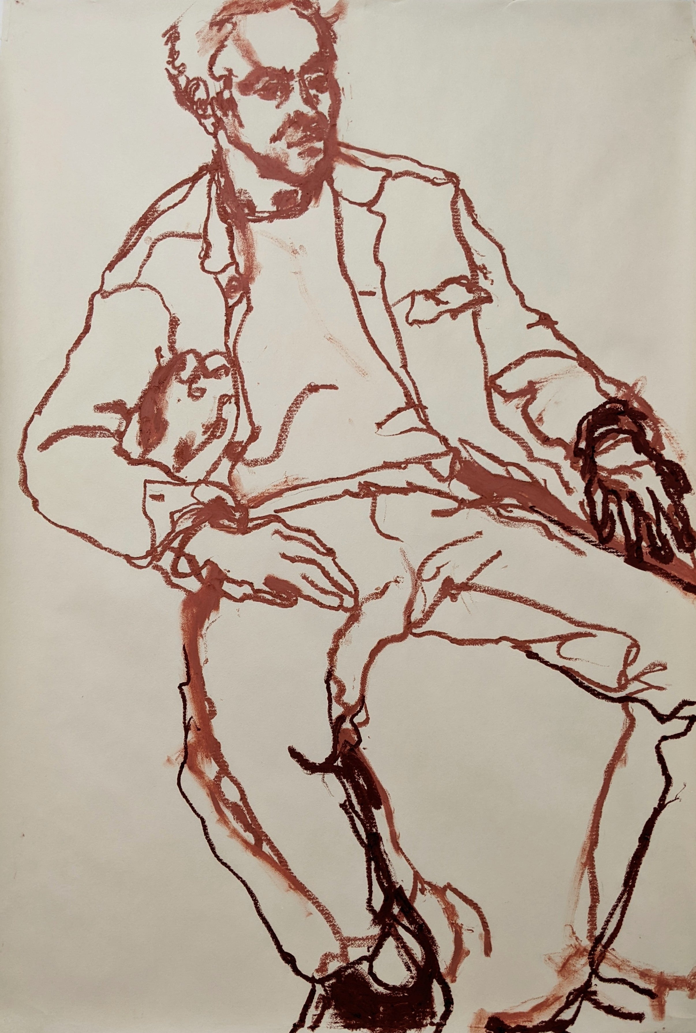 Two-Tone Portrait Sketch