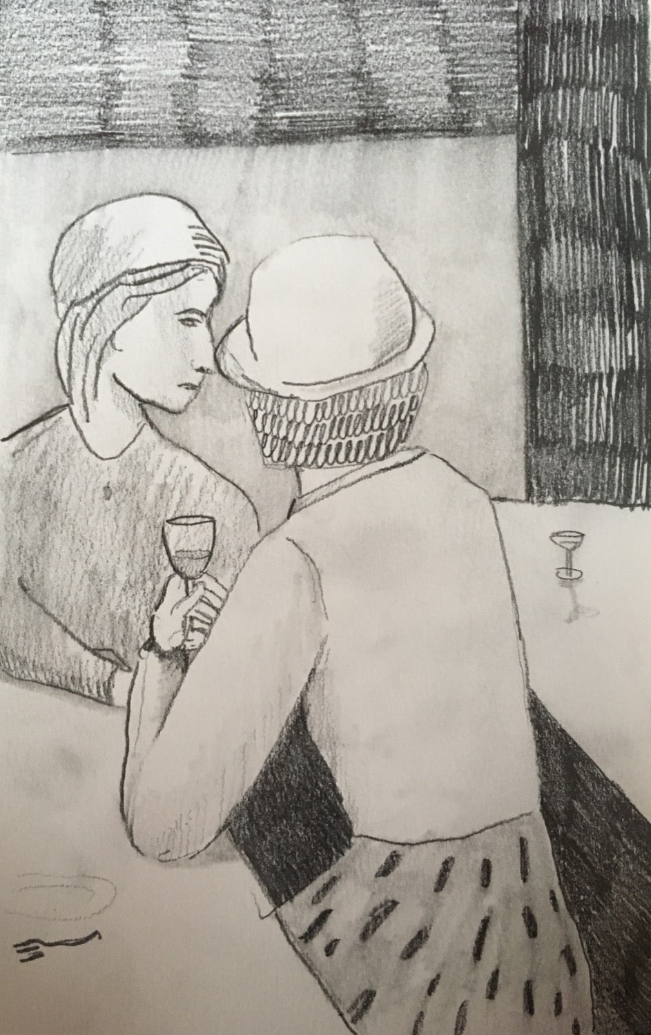 Two Women Drinking