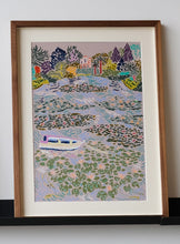 Load image into Gallery viewer, Floating Water Lilies (Framed)