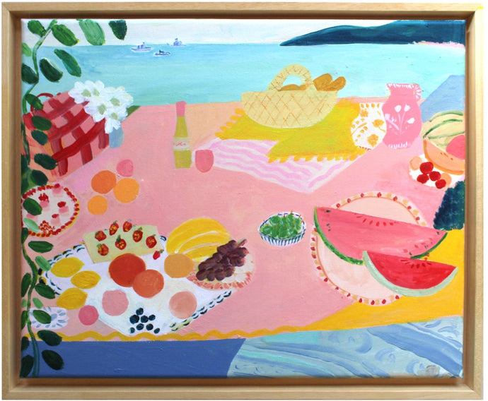 Lunch By The Beach (Framed)