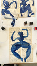 Load image into Gallery viewer, Blue Figure Puzzle II | Isabelle Hayman | Original Artwork | Partnership Editions