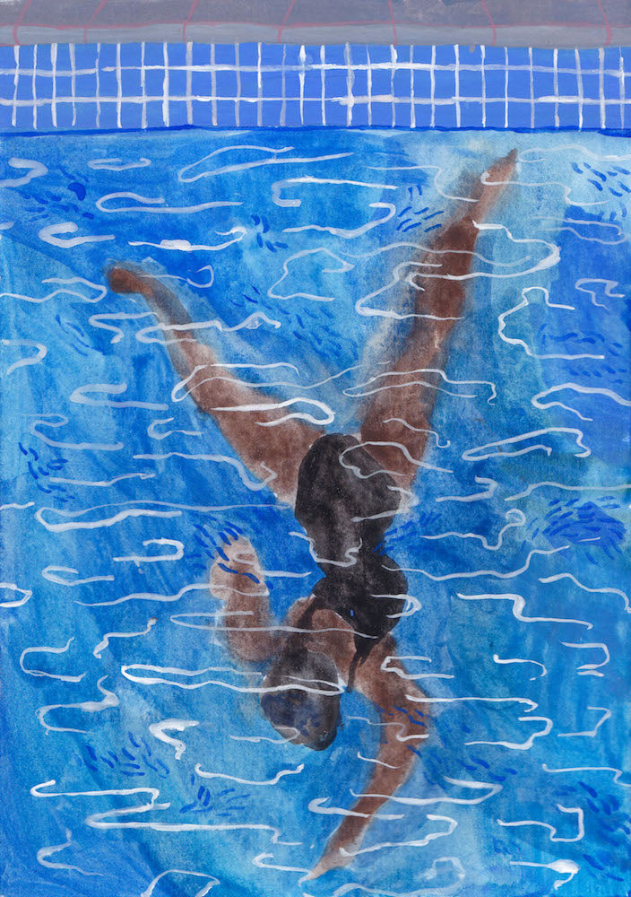 Swimmer I | Cecilia Reeve | Original Artwork | Partnership Editions