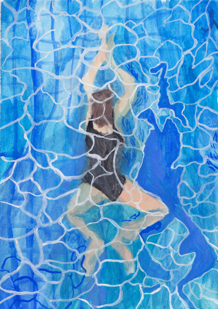 Swimmer II | Cecilia Reeve | Original Artwork | Partnership Editions